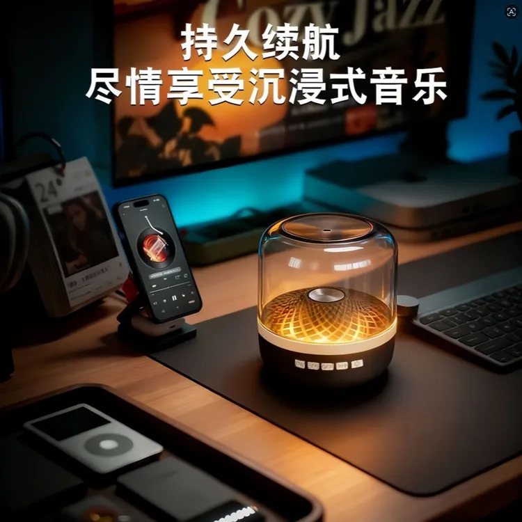重低音琉璃7代蓝牙音响琉璃同款式家用桌面款炫彩灯效重低音