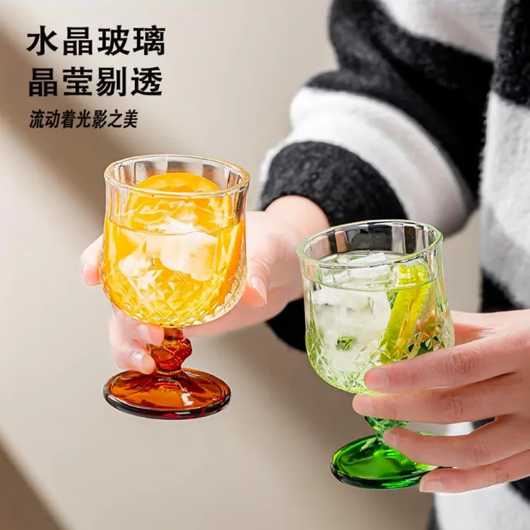 中古酒杯ins风加厚白酒杯高脚杯洋酒杯鸡尾酒香槟杯