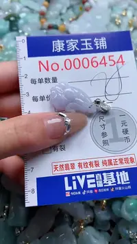 翡翠未镶嵌吊坠(不含链)6454