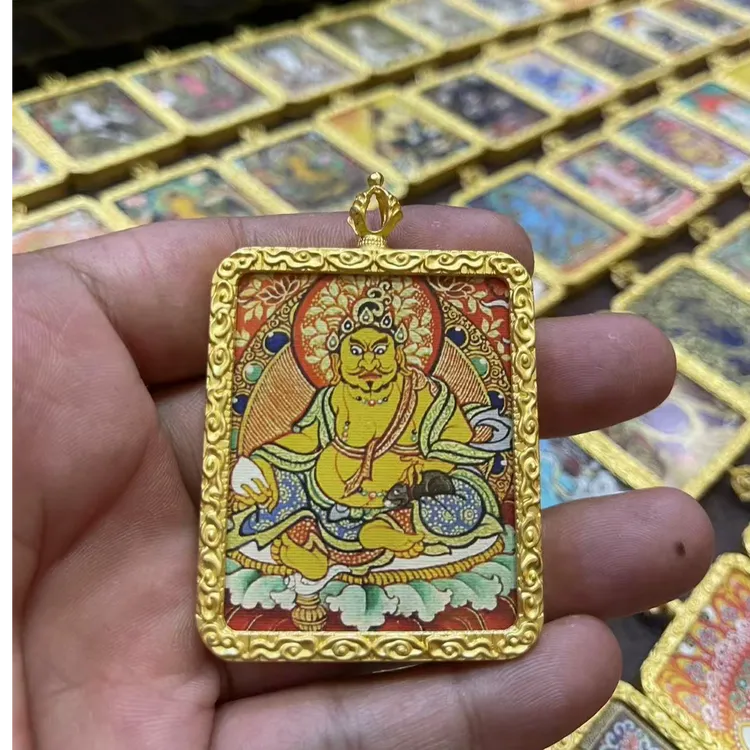 【舒辰藏传】半手绘黄财神唐卡 多款可选