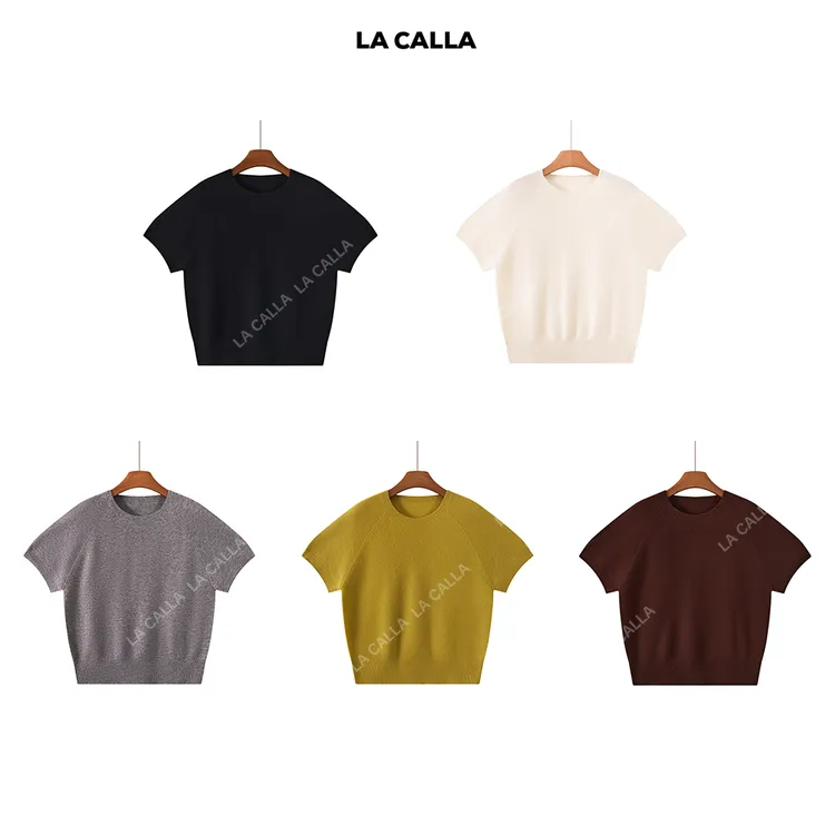 LA CALLA 100绵羊毛老钱插肩定织无缝松弛老钱T WD25T06