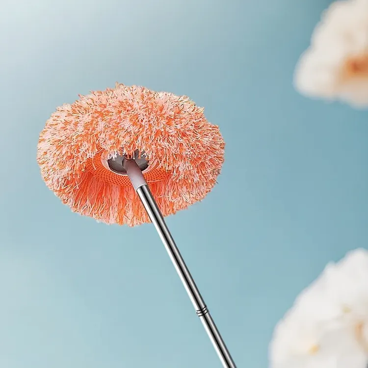 向日葵拖把拖地除尘掸擦地砖扫墙天花板洗车家用玻璃清洁神器拖把