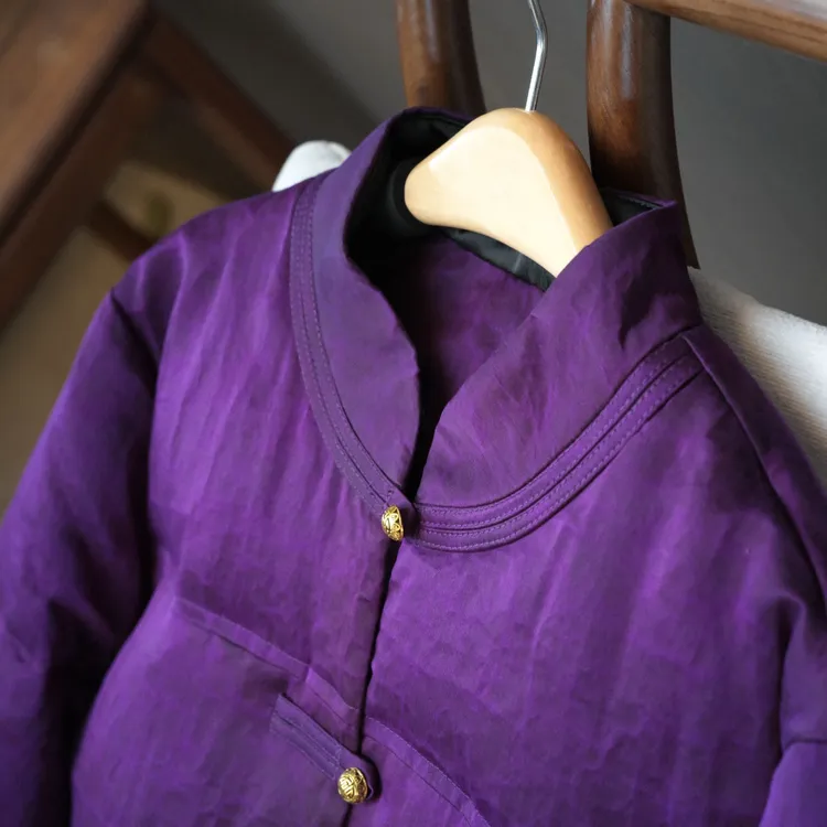 『诗年』新中式满分桑蚕丝国风鹅绒服DHWW6874