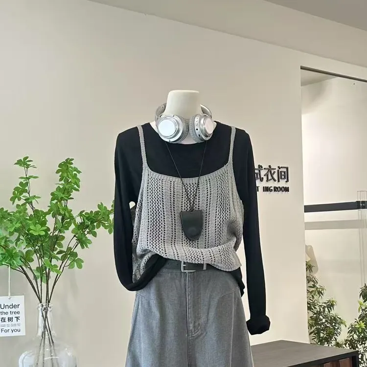 【山茶少女】韩系清新甜美风显瘦气质上衣-8789