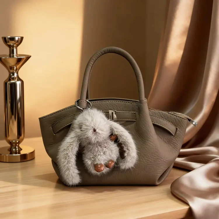 【慵懒韩系】高级复古手提饺子包2025新款秋冬通勤菜篮子单肩斜挎包