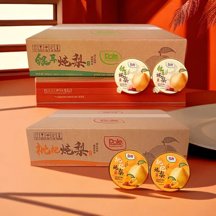 Dole/都乐银耳/枇杷炖梨碗装方便零食营养早餐280g*6罐