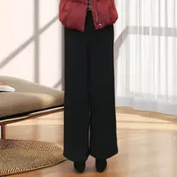 【迪.伞兵神裤】875冬季高腰休闲加绒加厚保暖高弹阔腿裤