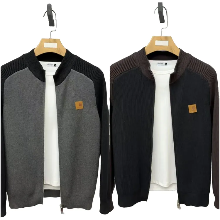 秋冬毛衣男士针织纯色针织衫开衫耐磨冬季休闲春秋3365