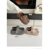 【大叔家】3.5CM~加绒保暖勃肯鞋女2025新款冬季包头外穿棉拖鞋13