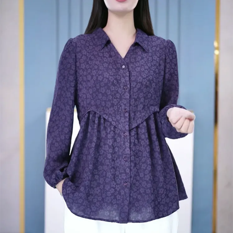 别致漂亮小衫阔太太气质衣服胖妹妹大码女装中老年加宽加大妈妈装