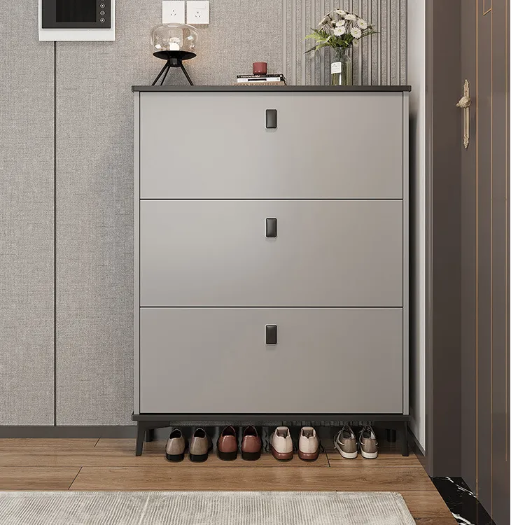 爆款超薄鞋柜门口一体柜家用小窄门口轻奢高级感多层大容量收纳柜