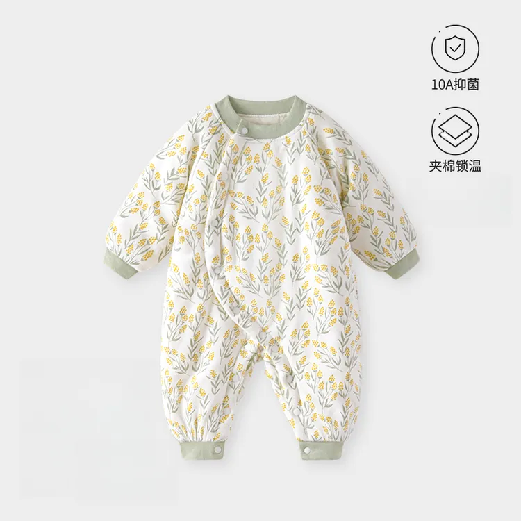 【10-18度加棉加厚】婴儿棉服冬保暖连体衣宝宝衣服新生儿夹棉衣服