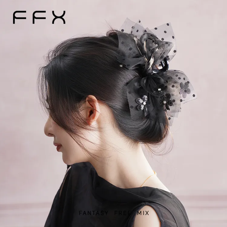 FFX弗弗西【花仙子】高级仙气精灵耳立体花片蓬松抓夹