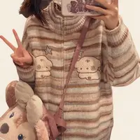 (682~788)秋季新款针织时尚开衫百搭气质简约甜美显瘦休闲设计感