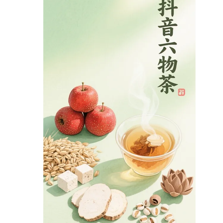 【山楂六物茶】正品 真材实料 山楂 鸡内金  山药 茯苓  陈皮等