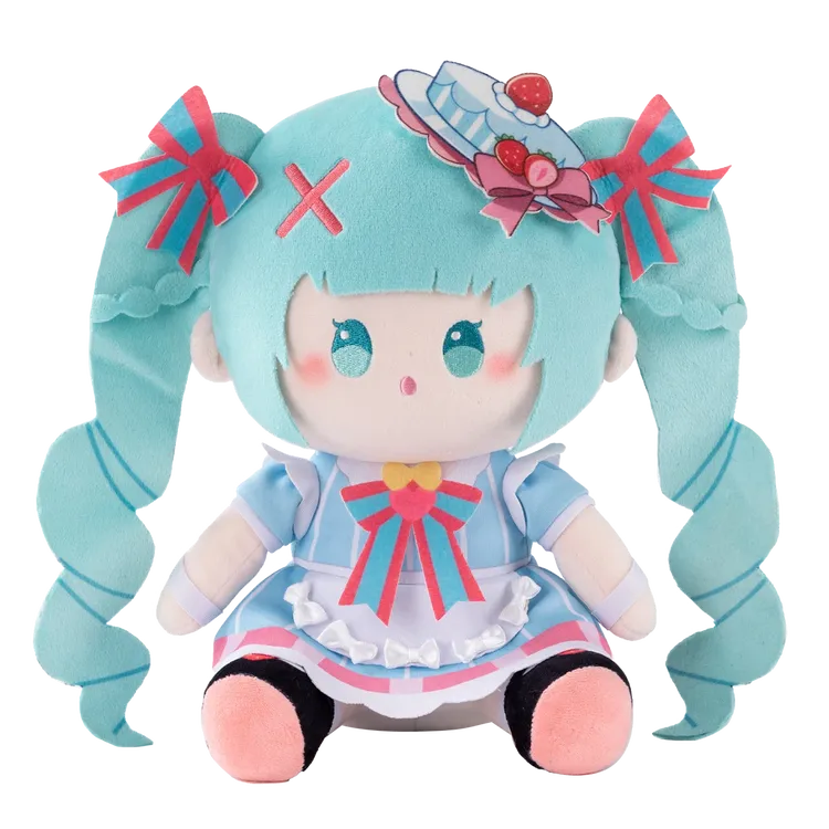 【bilibili预售】初音未来 甜美交织系列25cm坐姿玩偶摆件毛绒公仔 