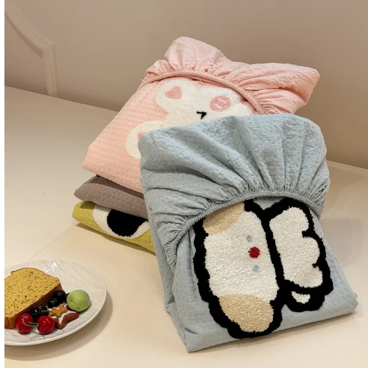 卡通软软狗狗学生宿舍全棉床笠罩单件2025新款床垫保护罩四季通用