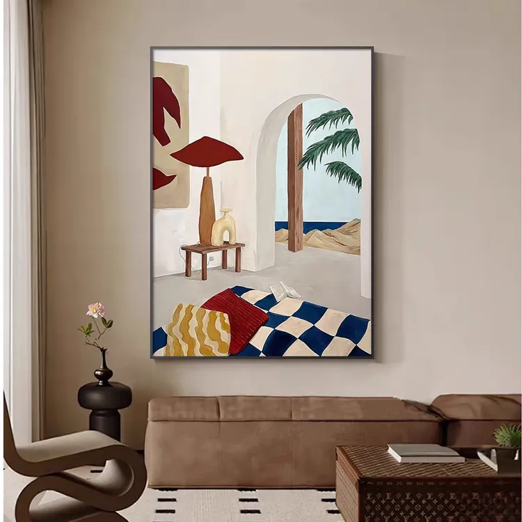 高级感装饰画现代艺术壁画装饰画家居挂画意式极简挂画