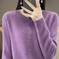 663#小香风长袖针织衫显瘦时尚百搭圆领开衫124