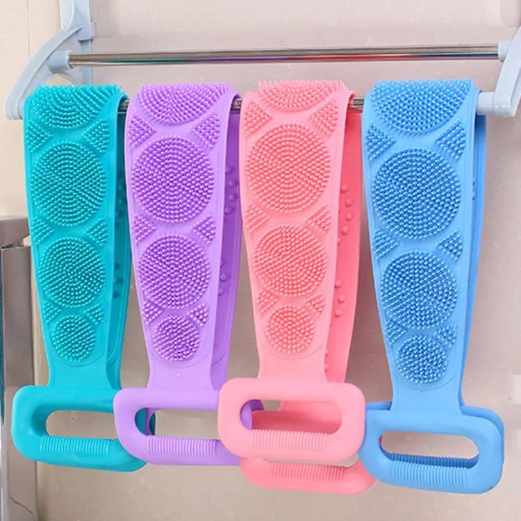 搓澡巾强力搓泥神器家用擦背专用硅胶搓背巾拉背长条后背洗澡巾