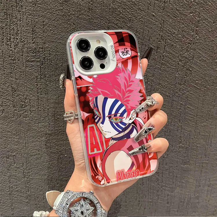 鬼灭之刃猗窝座卡通防摔手机壳适用苹果/华为/荣耀/VIVO/OPPO小米