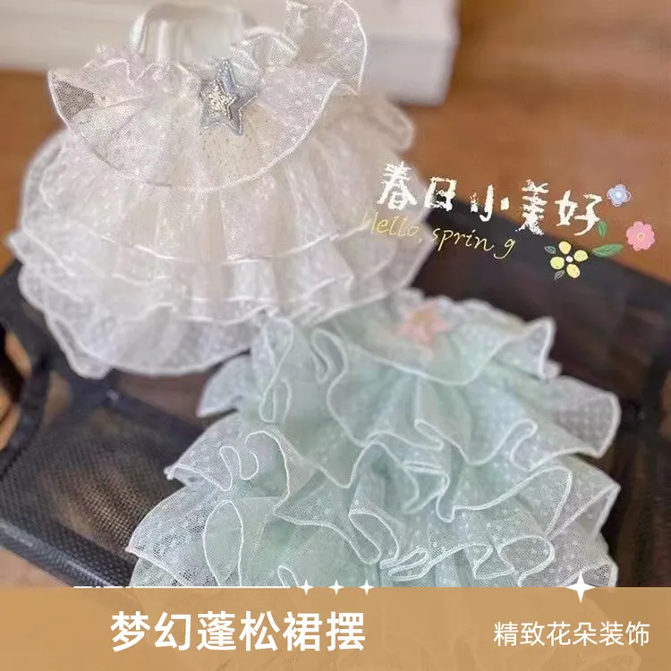 2023年春夏装 满天星婚纱裙 甜美狗狗宠物衣服猫裙子泰迪公主裙