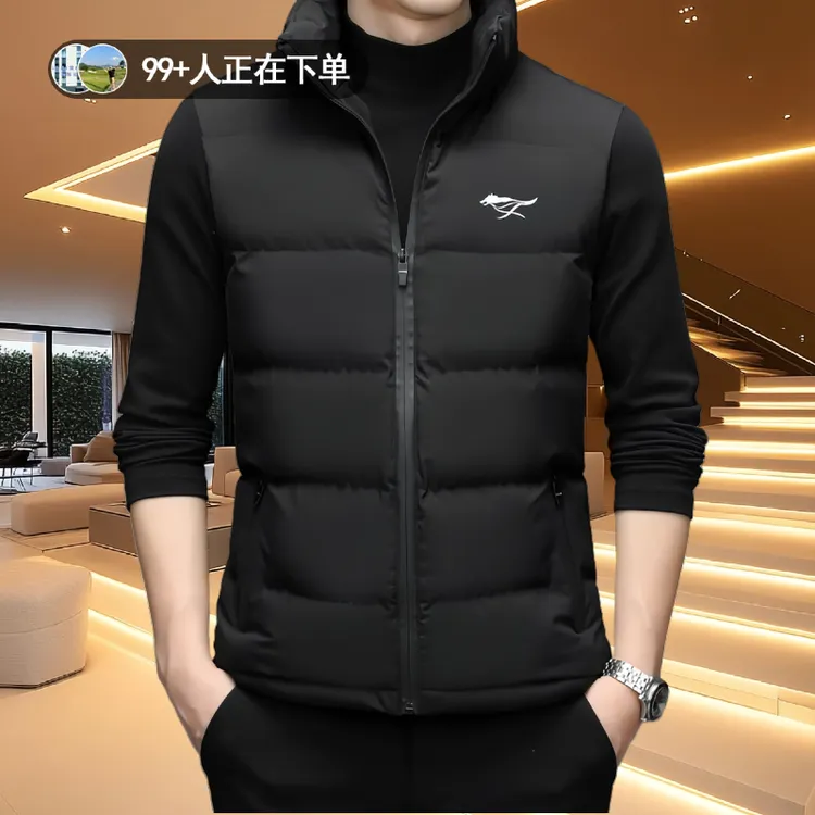 冬天男士休闲马甲外套男品牌新款韩版加厚保暖棉服无袖背心坎肩男