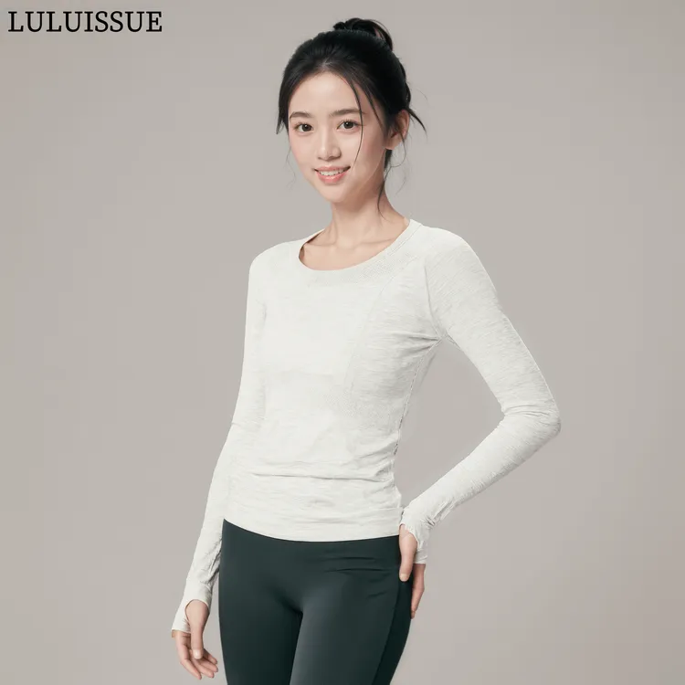 LULUISSUE秋季运动上衣女普拉提训练修身专业跑步健身长袖瑜伽服