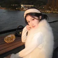 人造皮草 【大量现货】新款短款毛毛马甲坎肩时尚百搭