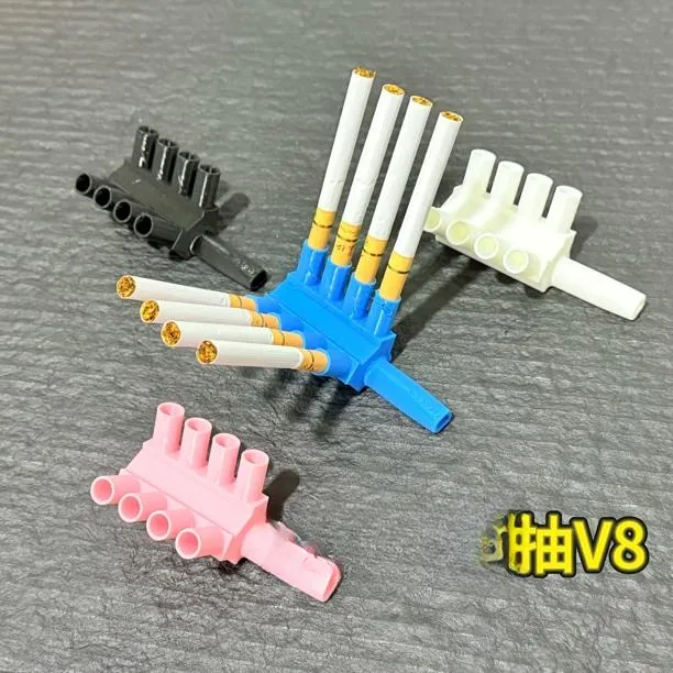 3d打印V8抽烟器v8发动机烟嘴有趣玩具