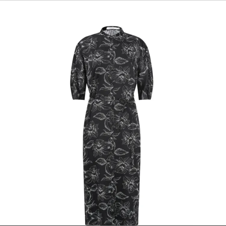 Marisfrolg/玛丝菲尔夏印花茶歇裙设计师提花优雅连衣裙A1EG20936