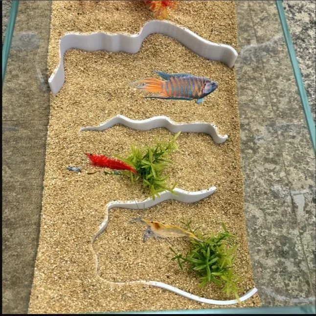 鱼虾躲避鱼缸造景洞穴庇护所创意水族景观装饰挡沙墙