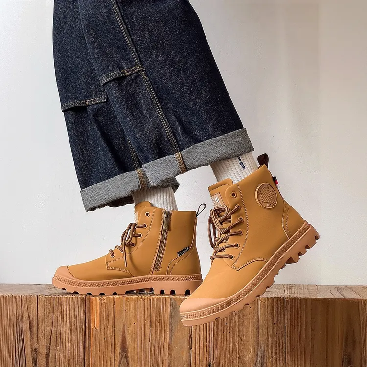 卡汐沐『精选』力荐！男鞋新款潮流厚底马丁靴高级感帅气百搭工装靴