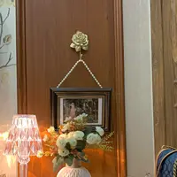 美式小众树脂挂钩玫瑰花装饰挂钩衣服挂钩轻奢挂钩