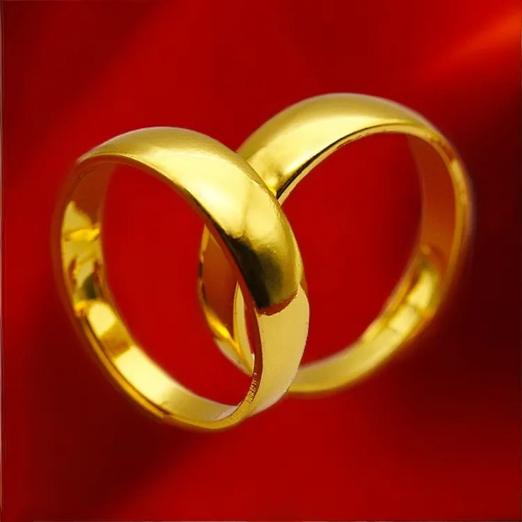 铜合金戒指 铜合金戒指男简约戒指饰品女款指环时尚古法情侣对戒