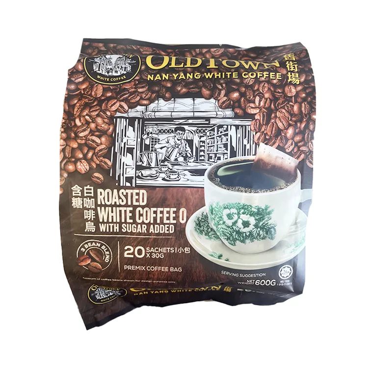 【12月18日到期】马来西亚进口旧街场速溶含糖白咖啡600g*1袋
