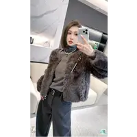 熙薇【珠光灰裘】2025秋季新款休闲百搭高级时尚毛绒外套H6200