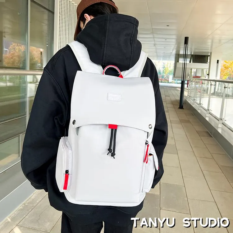 探屿双肩包男电脑包牛津布高级感书包女大学生旅游大容量旅行背包