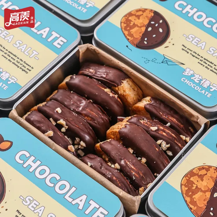 阿那亚海盐生巧酥片纯可可脂手工巧克力饼干干酥