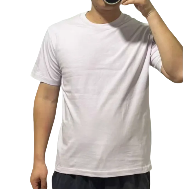 古镇情缘品牌精品新疆精梳长绒棉230克男女圆领纯色T恤短袖经典款