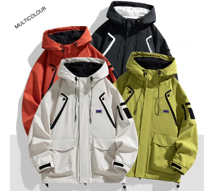 Patagonia/巴塔哥尼亚男士防风防水冲锋衣设计感大口袋工装外套