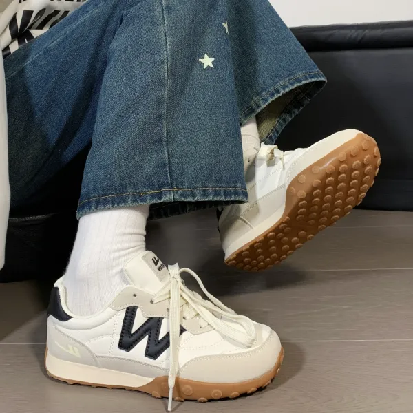 回力厚底德训鞋女2025春季新款韩版百搭软底小众设计运动休闲鞋女