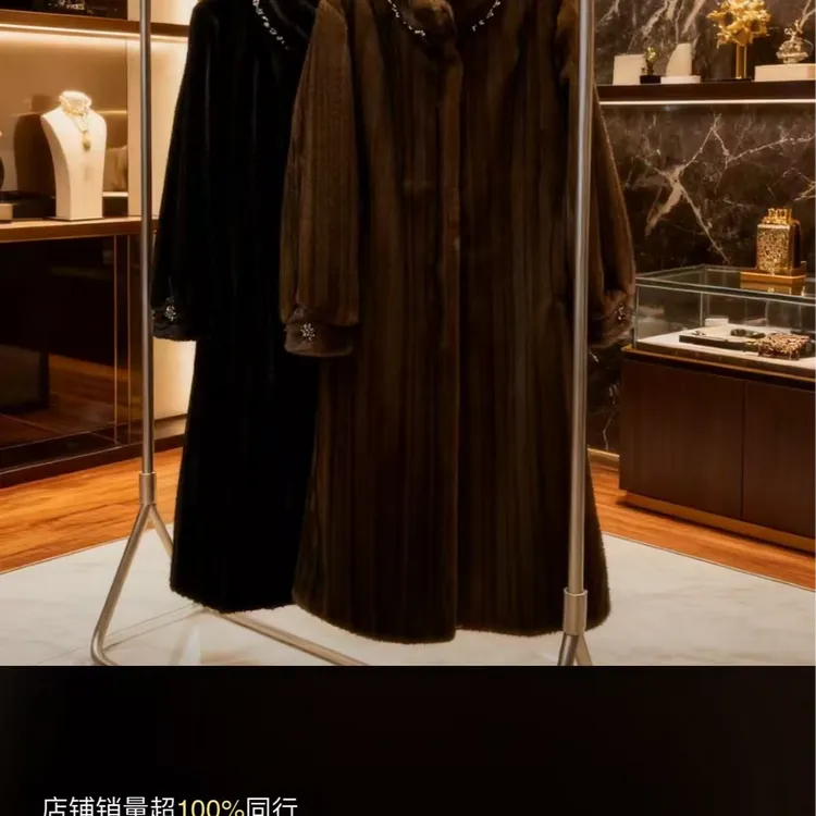 女士长款轻奢外套新中式女装