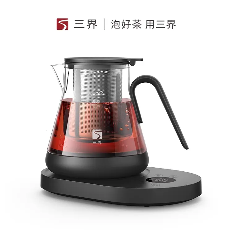 三界茶具C1煮茶器茶水分离玻璃烧水壶电茶壶家用办公电热壶保温