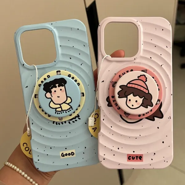 情侣美伢广志波漾磁吸壳适用iPhone16promax苹果15/14/13手机壳12