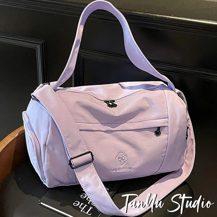 探屿大容量短途旅行包轻便时尚运动健身包出差行李包登机包收纳袋