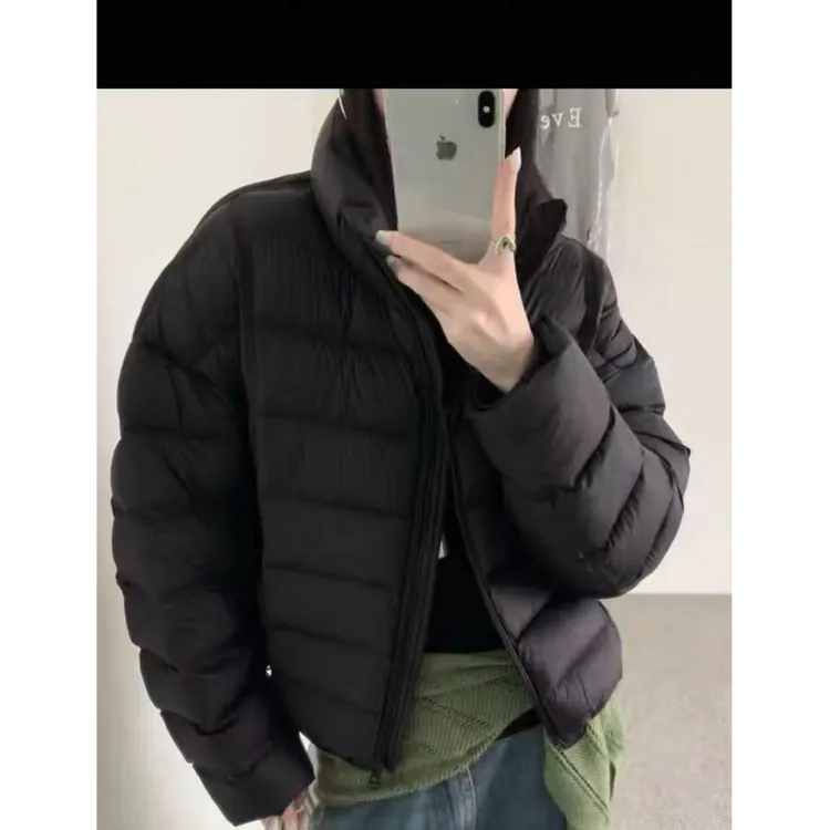 90白鸭绒厚款立领时尚短款排骨服