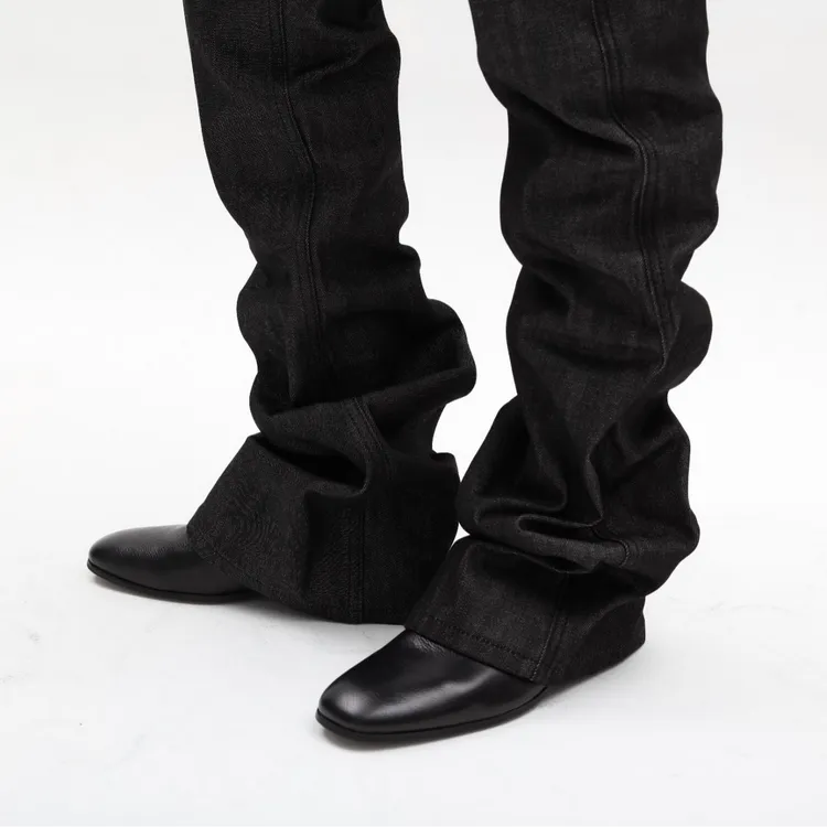 PULB自主英伦风老钱新贵意大利进口胎水牛皮德比尖头全真皮皮鞋