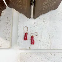 【宝儿专属】18k珊瑚随型耳饰 XQ0141 多样性发货