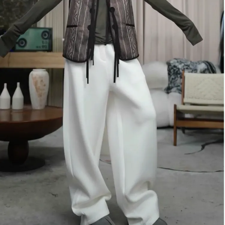 infobyfive2025秋冬二代空气弯刀裤萝卜裤Duang裤一店NF0508027